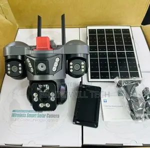 V380pro T31 | 4g Triple Lens PTZ Camera With Solar Panel 9mp