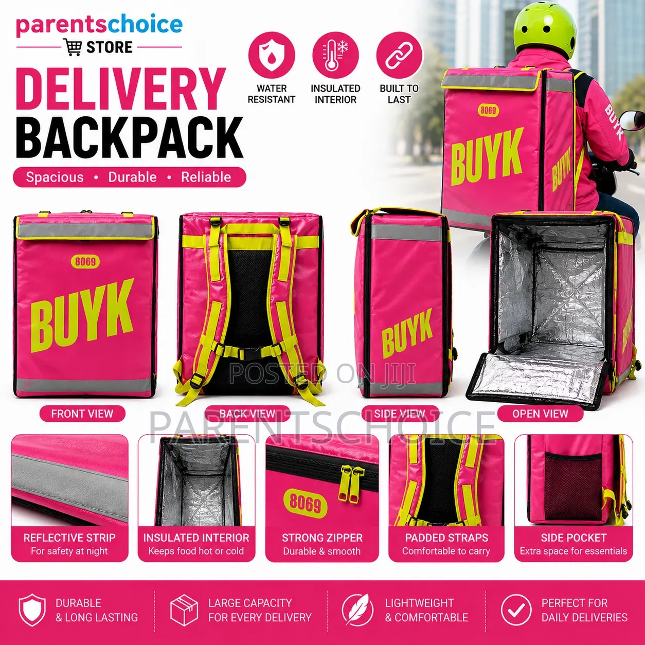 Buyk Delivery Backpack or Cooler Backpack