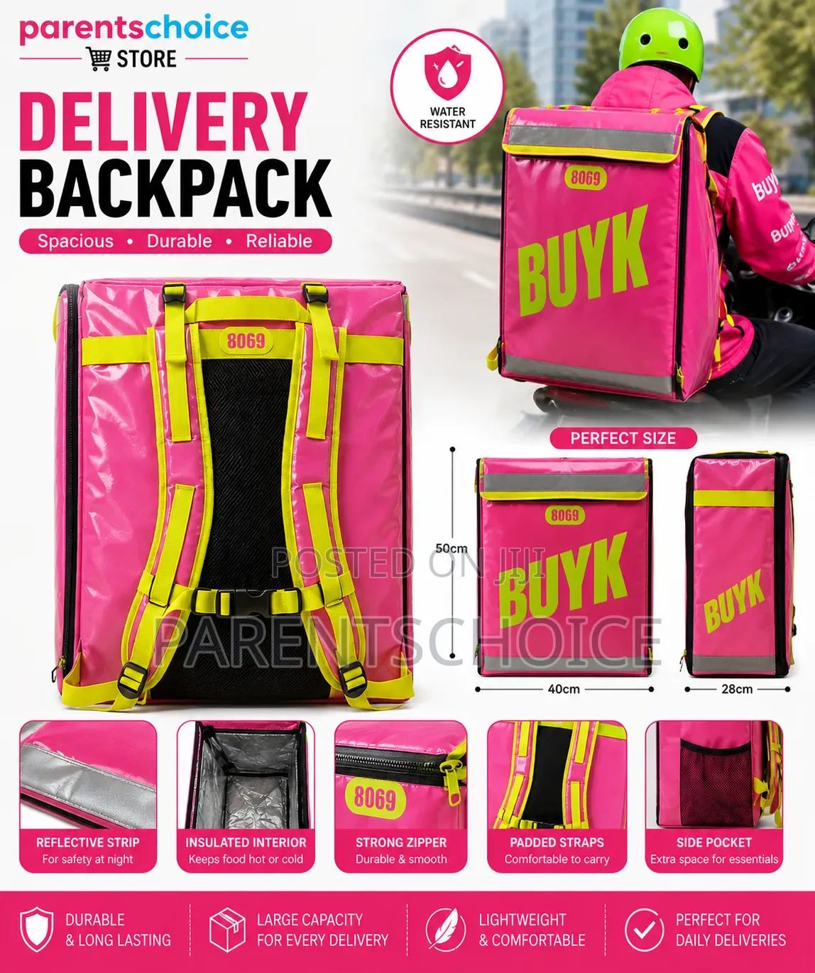 Buyk Delivery Backpack or Cooler Backpack