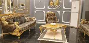 Yfy European Leather Sofa American Large Living Room Villa High-End