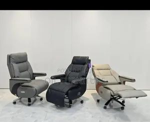 Luxury Executive Recliner Office Chair With Extendable Footrest