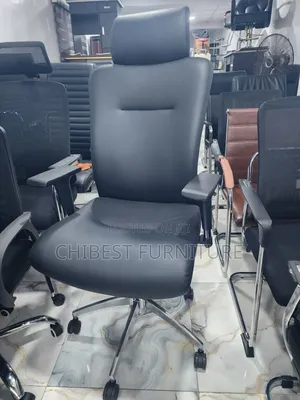 Imported Leather Executive Office Chair.
