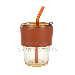 Glass Straw Cup