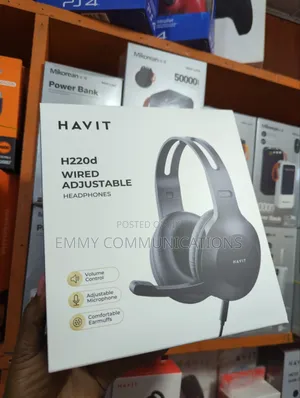 Havit Wired Adjustable Headphones