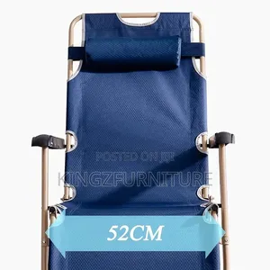 Outdoor Portable Sun Bed With Padded Headrest