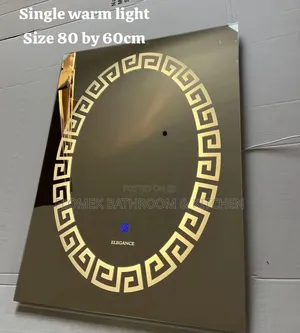 Luxury Smart Led Mirror With Versace-Style Border (80x60cm)