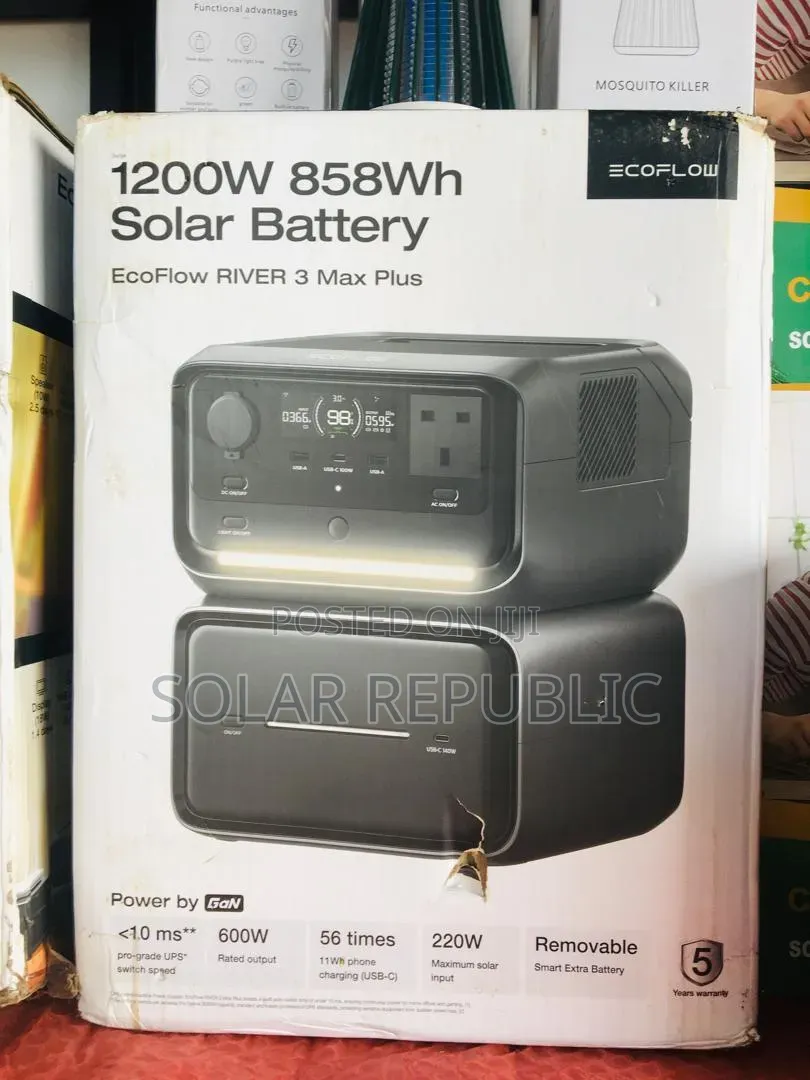 Ecoflow River 3 Max Plus 600w Solar Generator