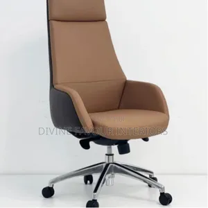 Executive Boss Leather Chair - Brown