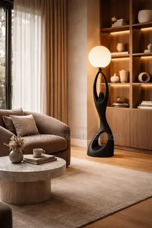 Modern Art Led Floor Lamp for Hotel Living Room or Bedroom -- High