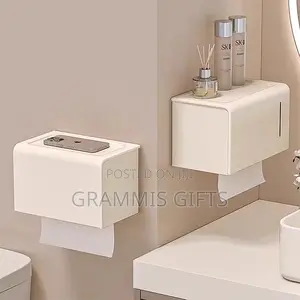Toilet Roll Holder With Storage Box