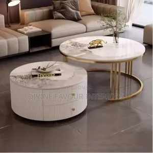 Generic Nesting Coffee Table Set - Round White