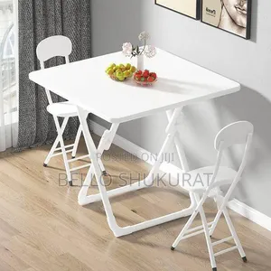 White Reading Table and Chair