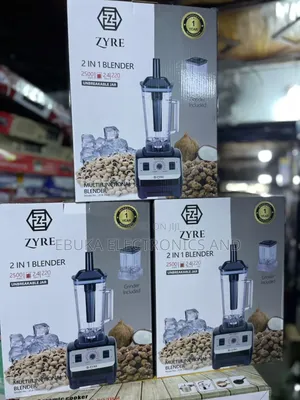 Zyre 2-in-1 Big Blender With Unbreakable Jar (Zcb-2500)Is Availabl