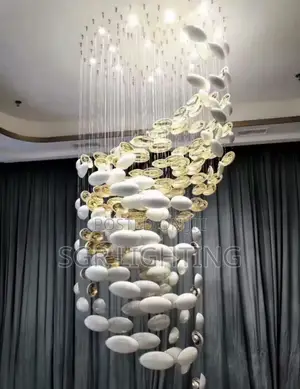 Large Staircase Hanging Chandeliers Lighting