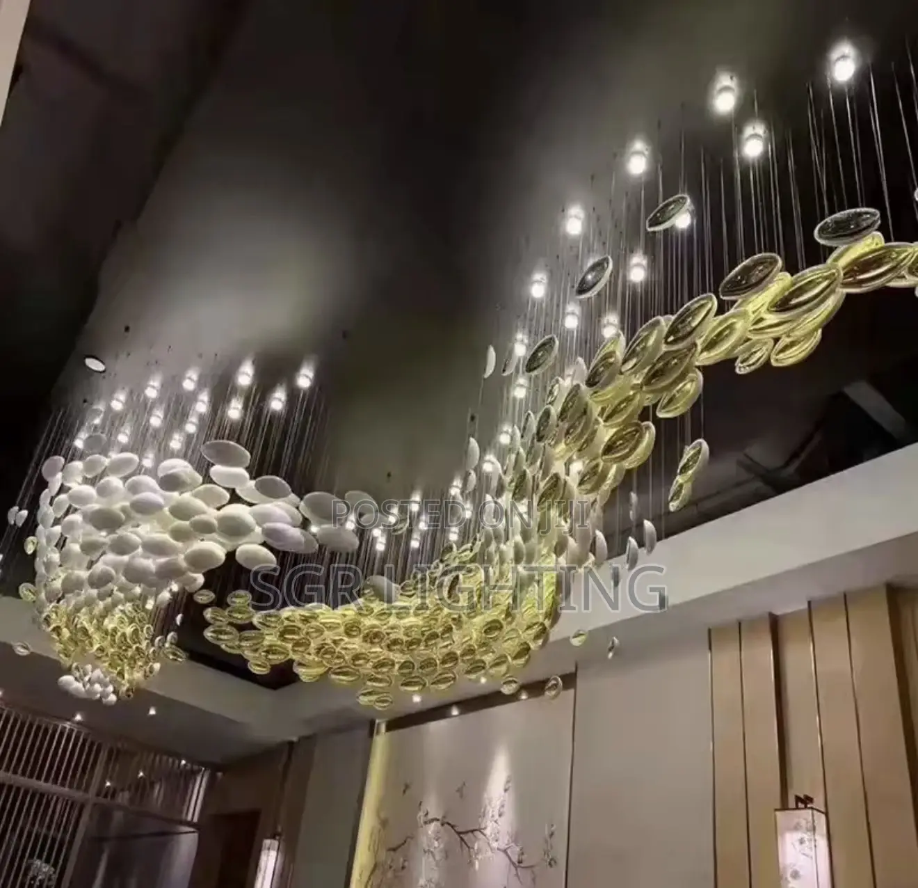 Large Staircase Hanging Chandeliers Lighting