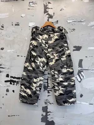 *Premium Luxury Denim Garment Camouflage Combat Jeans*