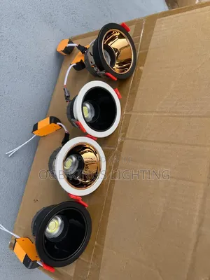 Anti Black Gold Recessed Led Down Light 7w Cob Ceiling Lamp Sport