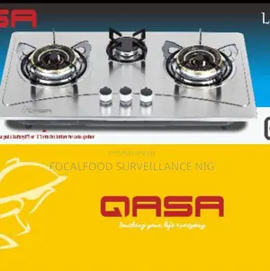Qasa 3 Burner in Built or Table Top Gas Cooker