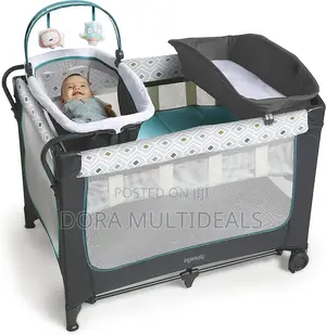 All in One Smart and Simple Portable Playard, Bassinet, Dresser, Net