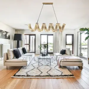 Led Spiral Crystal Drop Chandelier
