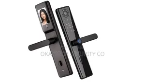 Fingerprint Smart Lock With Camera 4.5 Inch Screen Keyless Door Lock