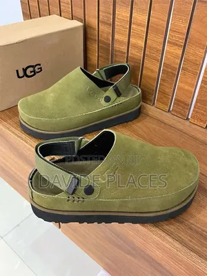 Quality Original Ugg Leather Sandals Green