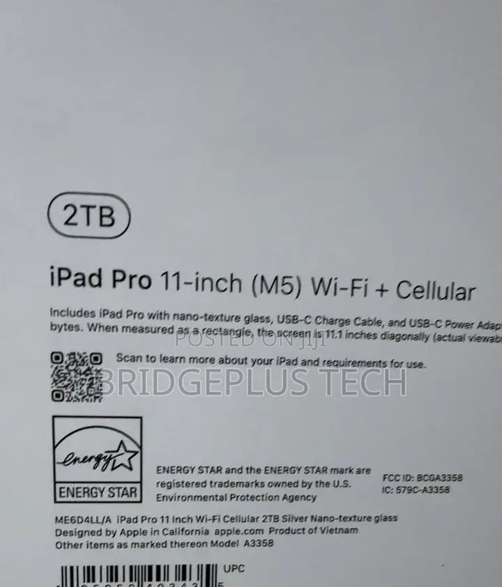 New Apple iPad Pro 11 (2025) 2 TB
