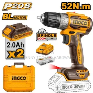 Ingco 20v Brushless Cordless Drill (Model Cdli20453)
