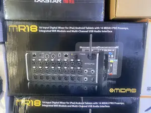 Midas Mr18 18-input Digital Mixer For iPad/Android Tablets