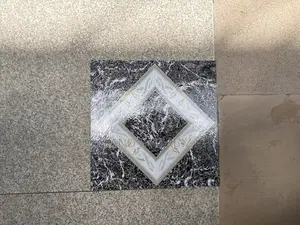 Geometric Black Diamond Floor Tile