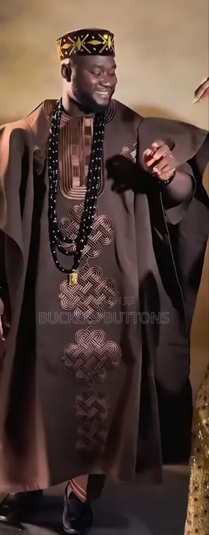 Agbada Monogramed Design With Ebo