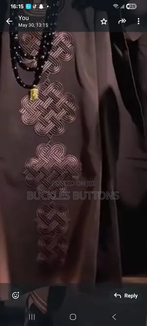Agbada Monogramed Design With Ebo