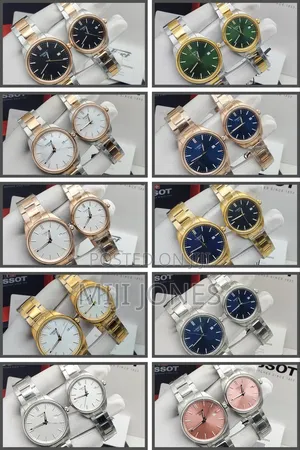 Tissot Replica Couple Wristwatch Set - His Hers Stainless Steel |