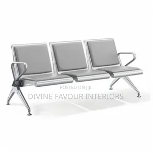 Heavy-Duty Reception Waiting Chair - Grey