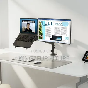 Dual Monitor and Laptop Mount.