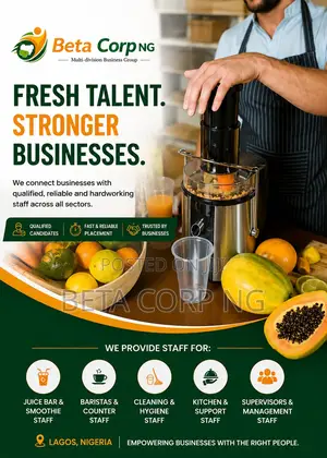 Hire Experienced Fruit Juice Attendants Through Our Agency