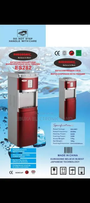(Es282) Hot Cold Eurosonic Compressor Water Dispenser With Cold Free
