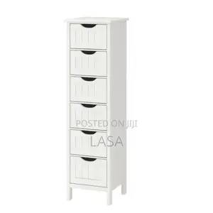 White Storage Cabinet 4 Drawers Home Organiser