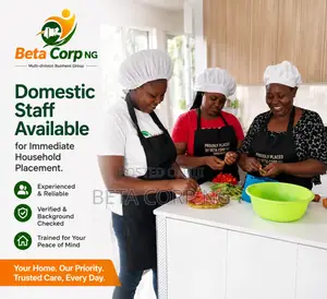 Verified Female Domestic Workers Available In Port Harcourt
