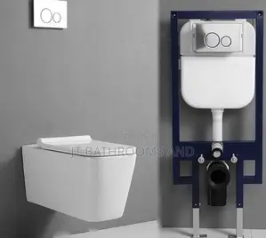 Conceal Wall-Hung Toilet System With Square Pan Concealed Cistern