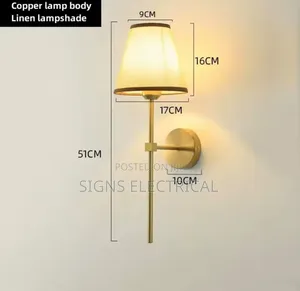 Modern E27 American Style Led Fabric Wall Lamp