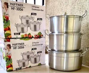Hoffner 3pcs Aluminium Pot Set