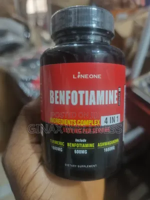 Benfotiamine 4-in-1 Capsules for Nerve, Blood Sugar, Energy and Stress