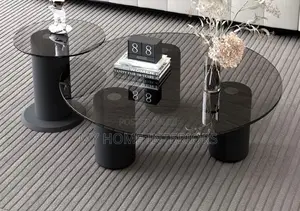 Glass Top 2in1 Round Center Piece