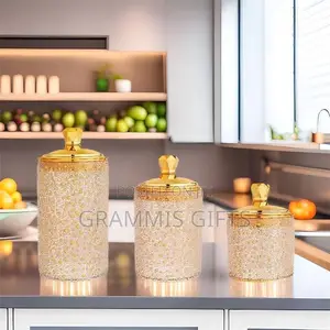 3 Pieces Crystal Airtight Acrelic Storage Containers