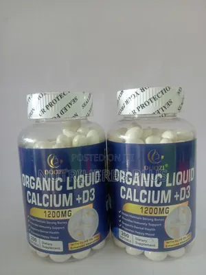 Duozi Organic Calcium +D3 Softgel: Maintain Strong Bones - 2 Bottle