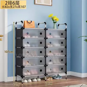 2 Rolls 6 Layers Shoe Rack