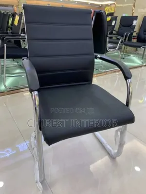 Brand New Visitor's Leather Chair.
