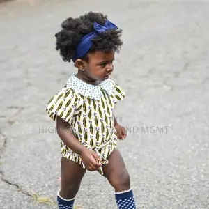 Ankara Print Baby Girl Romper