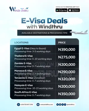 E-Visa Deals on Windthru